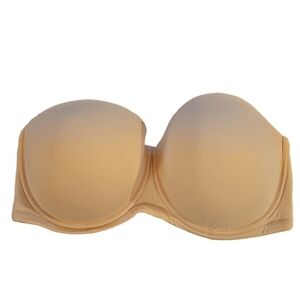 Wacoal sz 44 G tan nude underwire strapless bra WL227